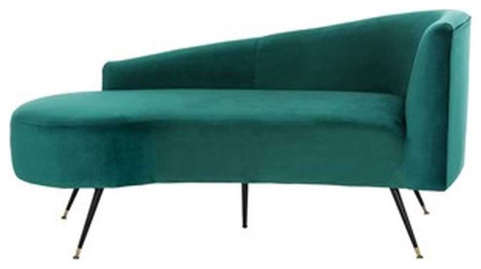 Safavieh Evangeline Parisian Settee, Emerald/Black
