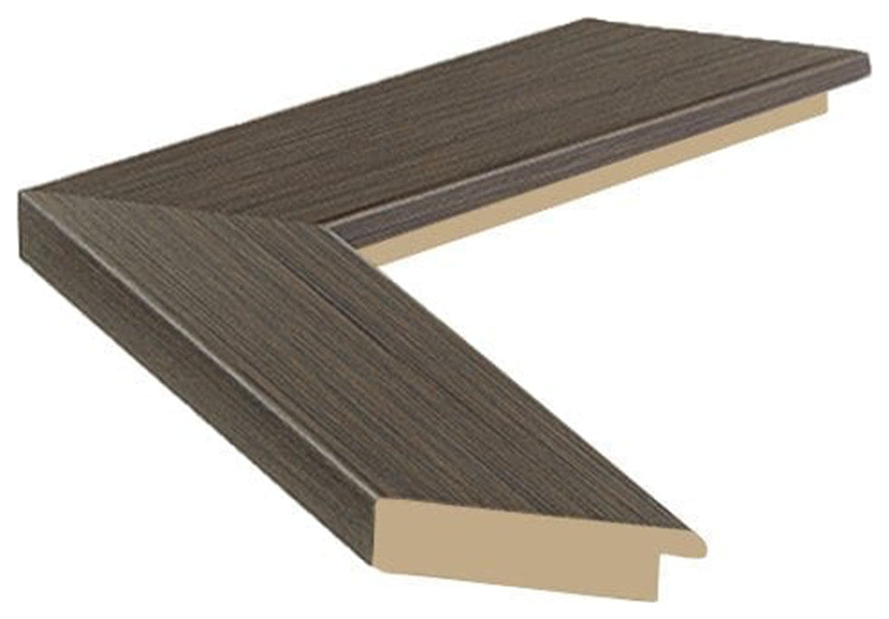 Meade Framed Wall Mirror, Espresso Textured, 20"x48"