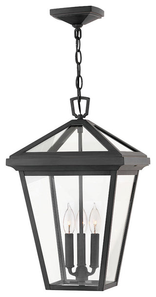 Hinkley Alford Place 19.5" Large Outdoor Hanging Lantern, Museum Black