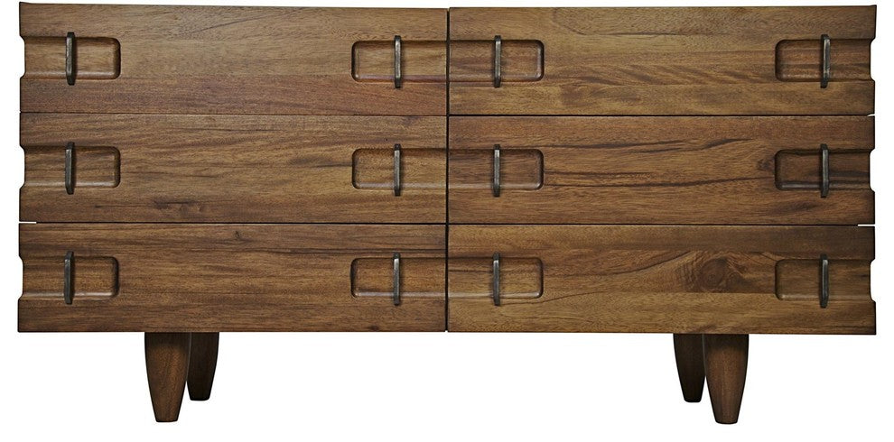 Noir Furniture David Sideboard, Dark Walnut