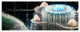 Blue Fractal Infinite World, Abstract Art on Canvas, 70"x28", 6 Panels