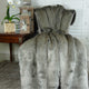 Plutus Tissavel Gray Faux Fur Handmade Blanket, 70"x90"