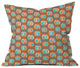 Mummysam Orange Pomegranate Outdoor Throw Pillow