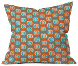 Mummysam Orange Pomegranate Outdoor Throw Pillow