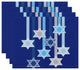 Shooting Stars, Geometric Print Placemat, Royal Blue (Set of 4), 18 x 14"
