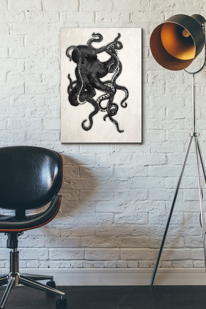 Cortesi Home "Octopus" by Nicklas Gustafsson, Giclee Canvas Wall Art, 18"x26"