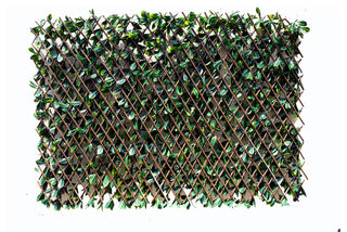 Expandable Artificial Lemon Leaf Lattice Screen