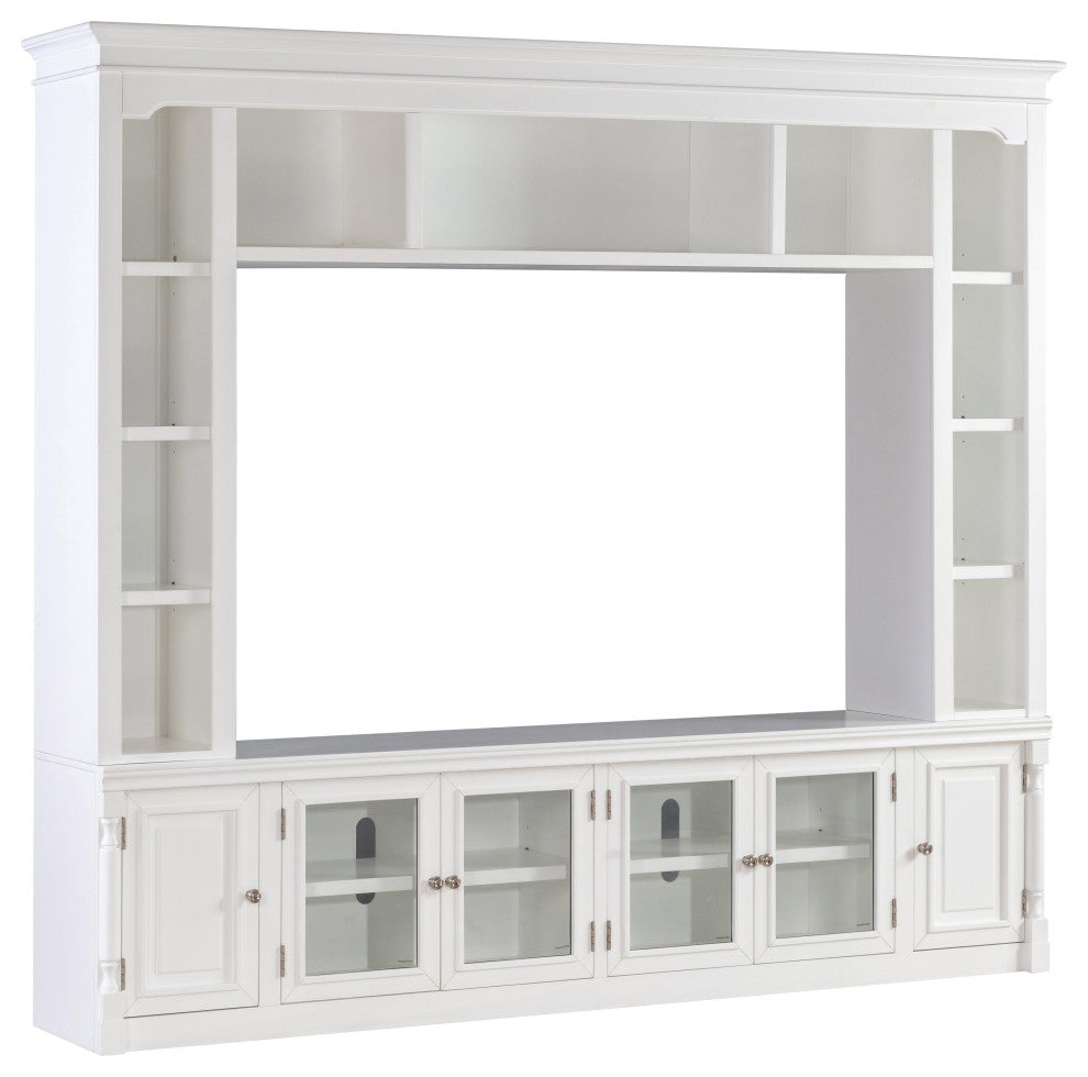 Virginia White Entertainment Center for TVs up to 75"