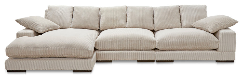 Plunge Large Sectional Cappuccino