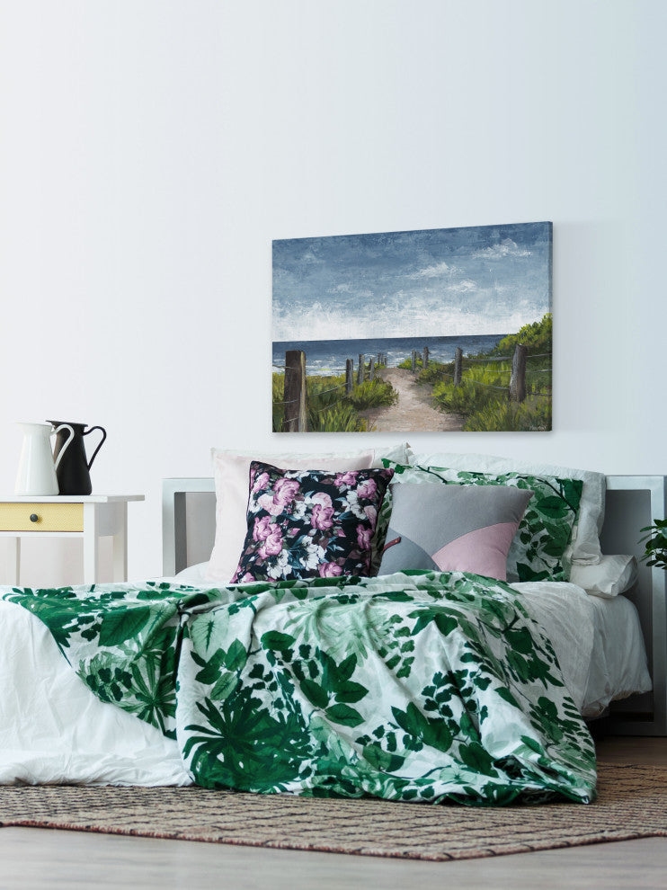 "Ocean Lover" Painting Print on Wrapped Canvas, 60x40