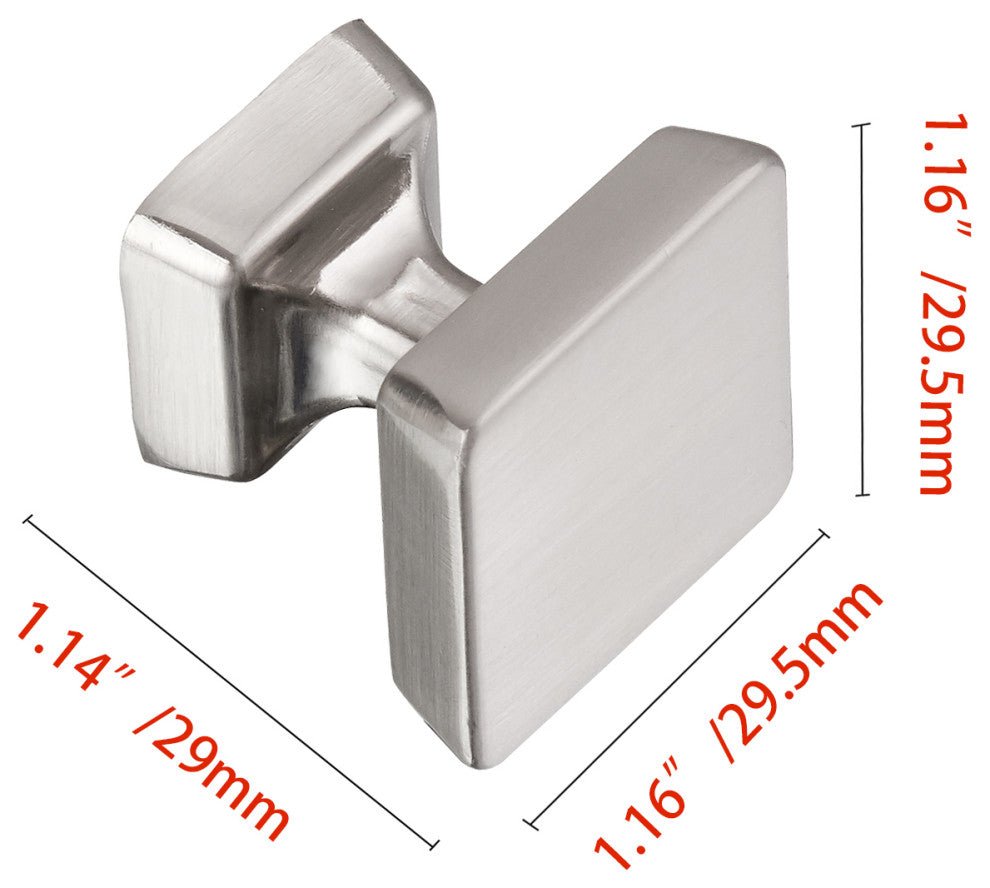 Utopia Alley Zinc Cabinet Pull/Knob, Brushed Nickel, Knob, 1 Pack