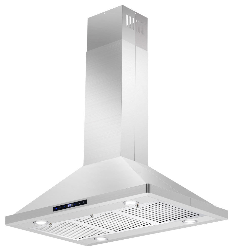 5PC Kitchen Package with 36" Freestanding Gas Range & 36" Island Range Hood