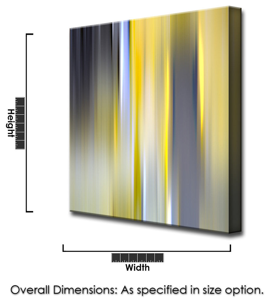 Ready2HangArt 'Blur Stripes VI' Canvas Wall Art, 16 in. Highx12 in. Wide