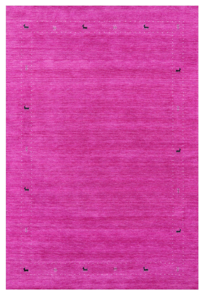 Persian Gabbeh Handmade Wool Rug 6' 0" X 9' 0" - Q15062