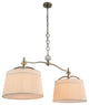Elegant Lighting Cara Collection Pendant, Vintage Nickel