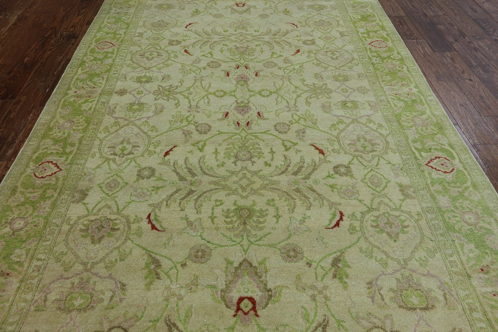 Traditional Oriental Chobi Peshawar Hand Knotted Area Rug 6'x9', W2260