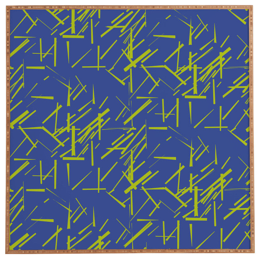 Deny Designs Karen Harris Konstructivist Periwinkle Framed Wall Art