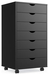 Gewnee 7 Drawer Chest - Storage Cabinets, Black