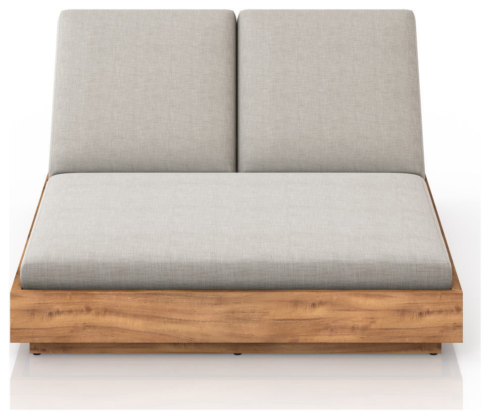 Kinta Outdoor Double Chaise Lounge-Stone