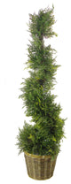 3'' Artificial Cypress Spiral Topiary Tree