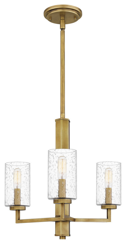 Quoizel SUN5018WS 3-Light Chandelier, Sunburst