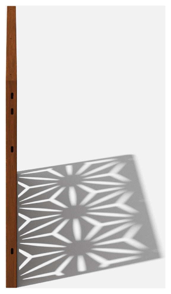Alta Corten Steel Decorative Screen Panel, Star