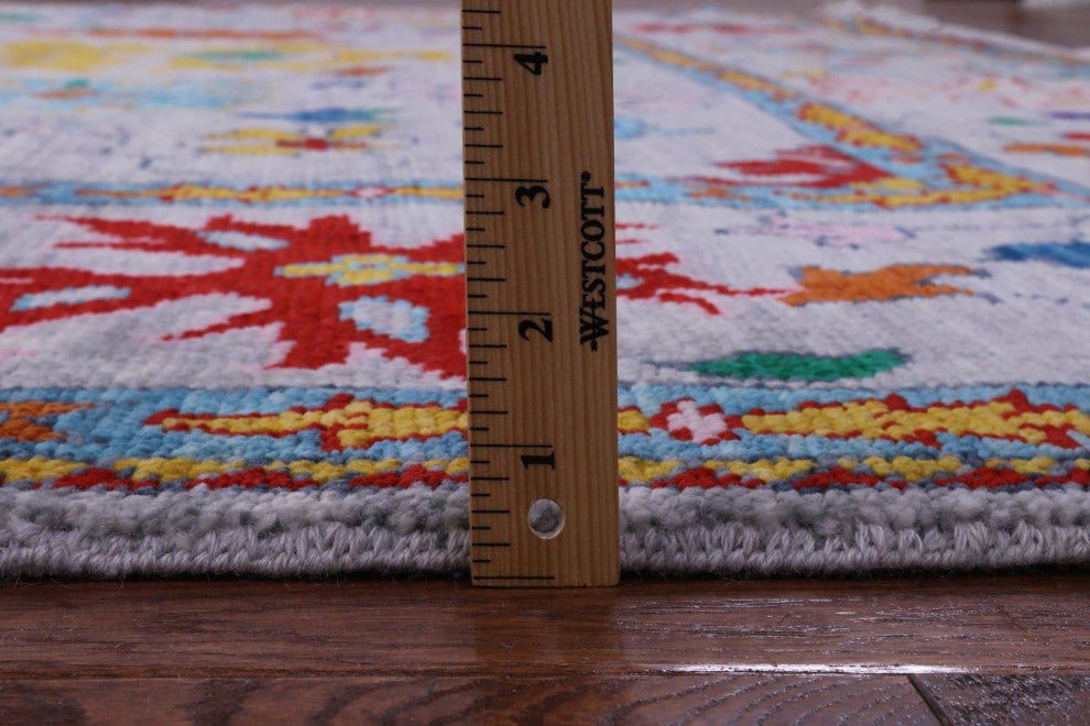 10' Square Turkish Oushak Handmade Wool Rug - Q13288