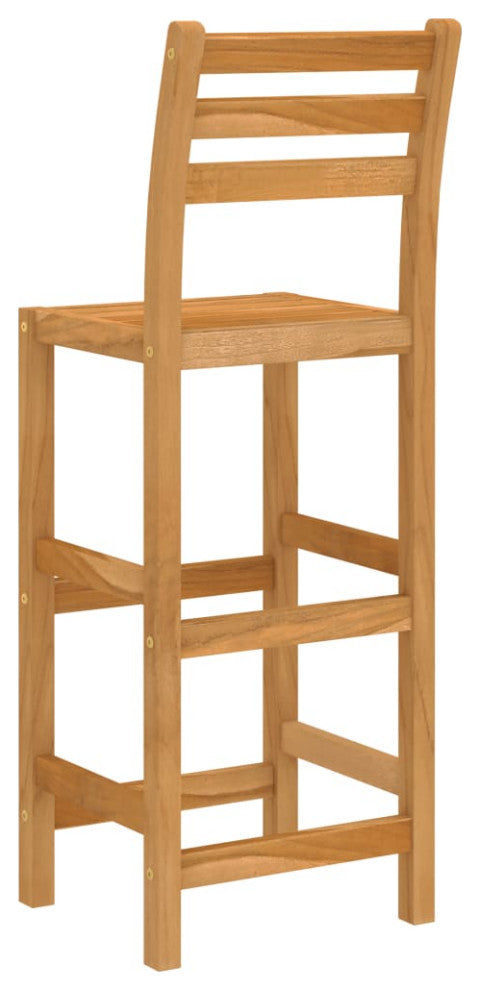 vidaXL Patio Bar Set Bistro Set Bar Stool Table 7 Piece Solid Wood Acacia