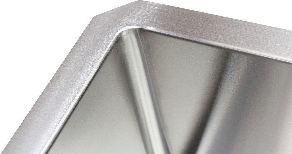17" 16 Gauge Undermount Single Bowl Stainless Steel Sink Package