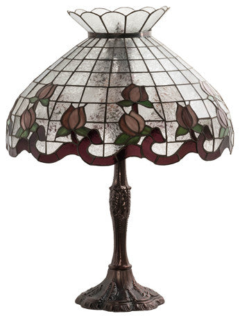 Meyda Lighting 232794 26" High Roseborder Table Lamp