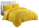 Lotus Home Pintuck Comforter Mini Set, Water/Stain Resistance, Twin, Yellow