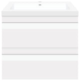 24" Wall-Mount Modern White Vanity LV8W-24W With Square Sink Top