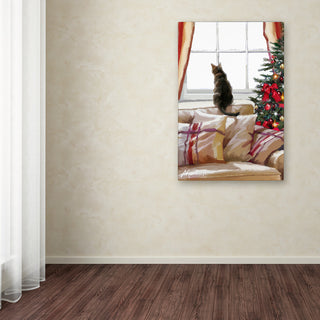 The Macneil Studio 'Cat on Chair' Canvas Art, 32"x22"