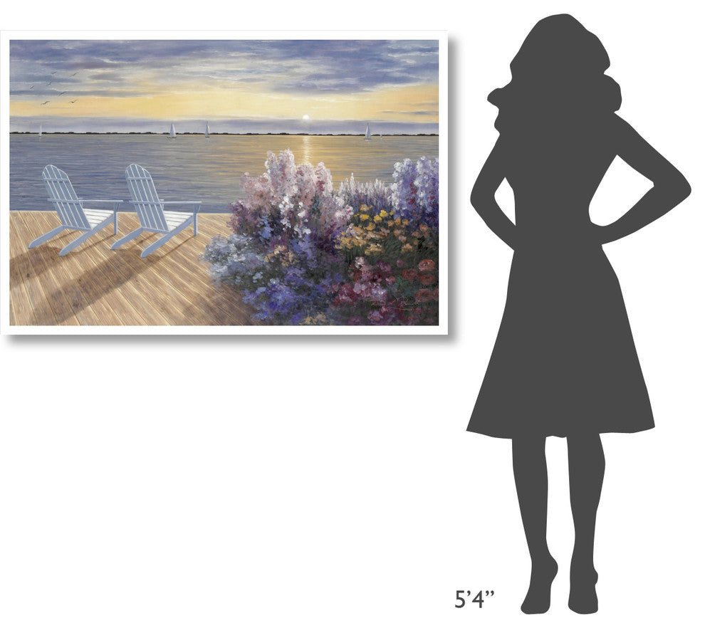 "Deck View" Digital Paper Print by Diane Romanello, 50"x34"