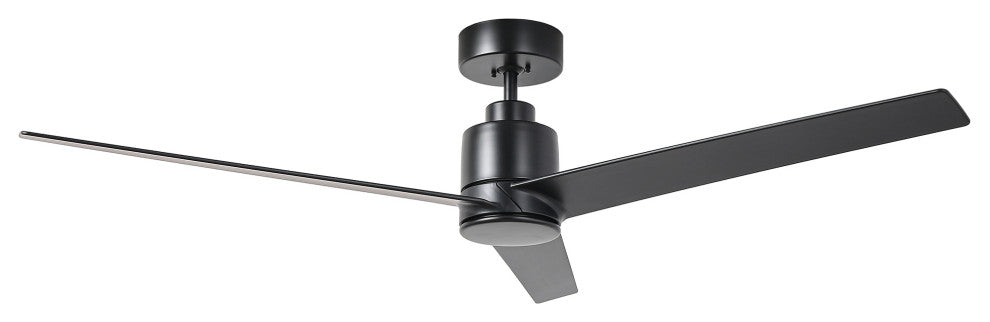 54-inch Industrial Ceiling Fans without Light, Black