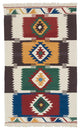 New Handwoven Turkish Kilim Rug 3' 11" x 6' 4", 47 in. x 76 in.