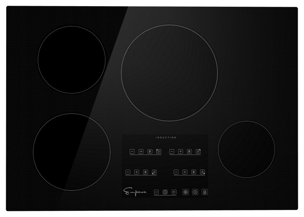 Empava 30" Electric Stove Induction Cooktop with 4 Power Boost Burners Smooth