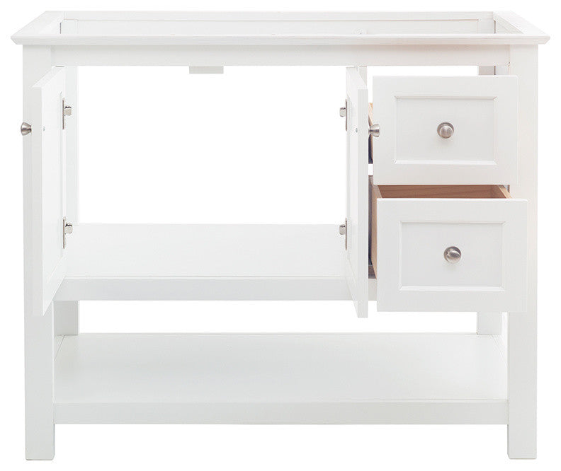 Fresca Manchester 42" White Traditional Bathroom Cabinet
