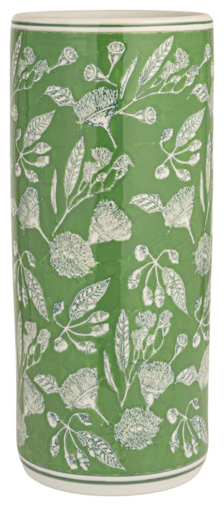 Green Ceramic Umbrella Stand