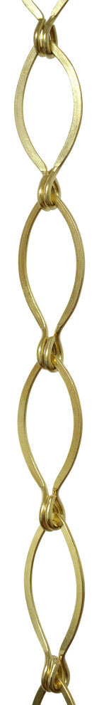 RCH Hardware Brass Loop Chandelier Chain, Various Finishes, Acid Dipped, U50