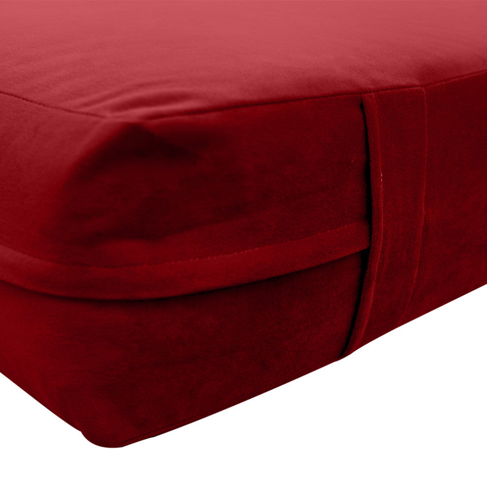 Knife Edge 6" Twin-XL 80x39x6 Velvet Indoor Daybed Mattress |COVER ONLY|-AD369