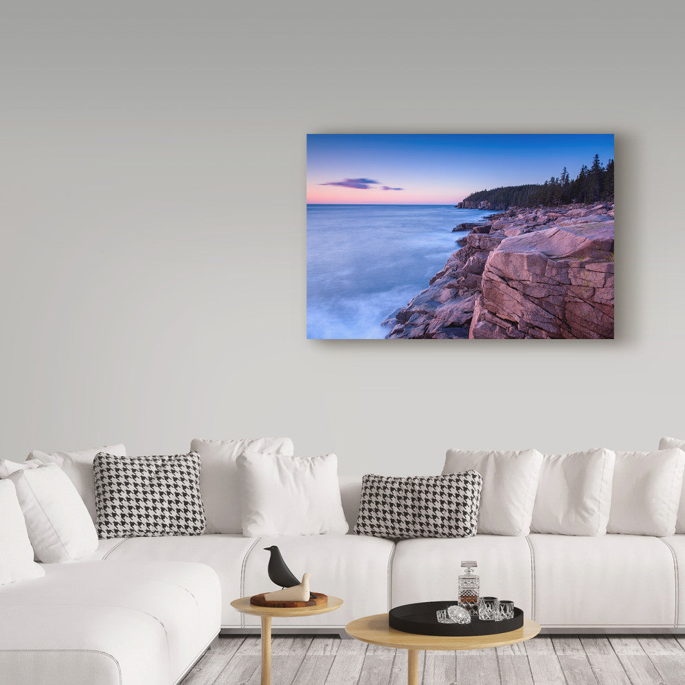 "Dawn On Ocean Drive" by Michael Blanchette Photography, Canvas Art, 12"x19"
