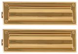 Mail Slot 3"x10", Polished Brass