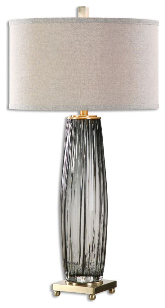 Uttermost Vilminore Gray Glass Table Lamp