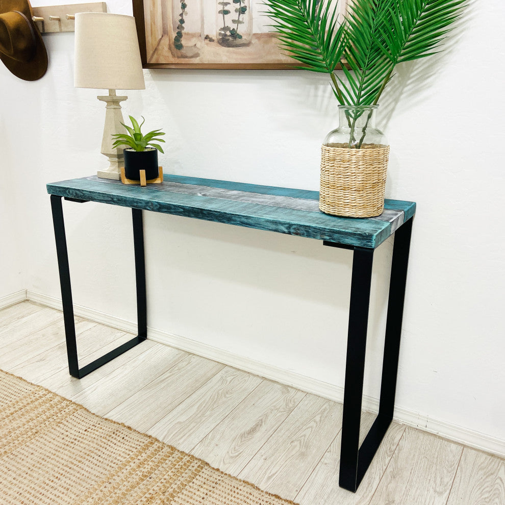 Barn Walls Bedroom Console Table Accent Table, Handcrafted, Industrial Mix, 48" Length