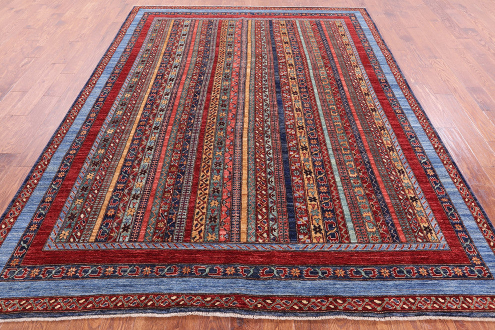 7' 11" X 9' 10" Persian Gabbeh Shall Hand Knotted Wool Rug Q11146