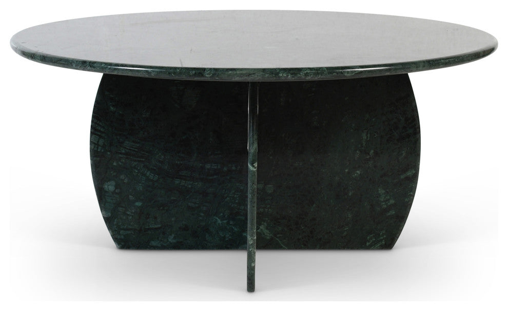 Formentera Marble Coffee Table, Green, Coffee Table