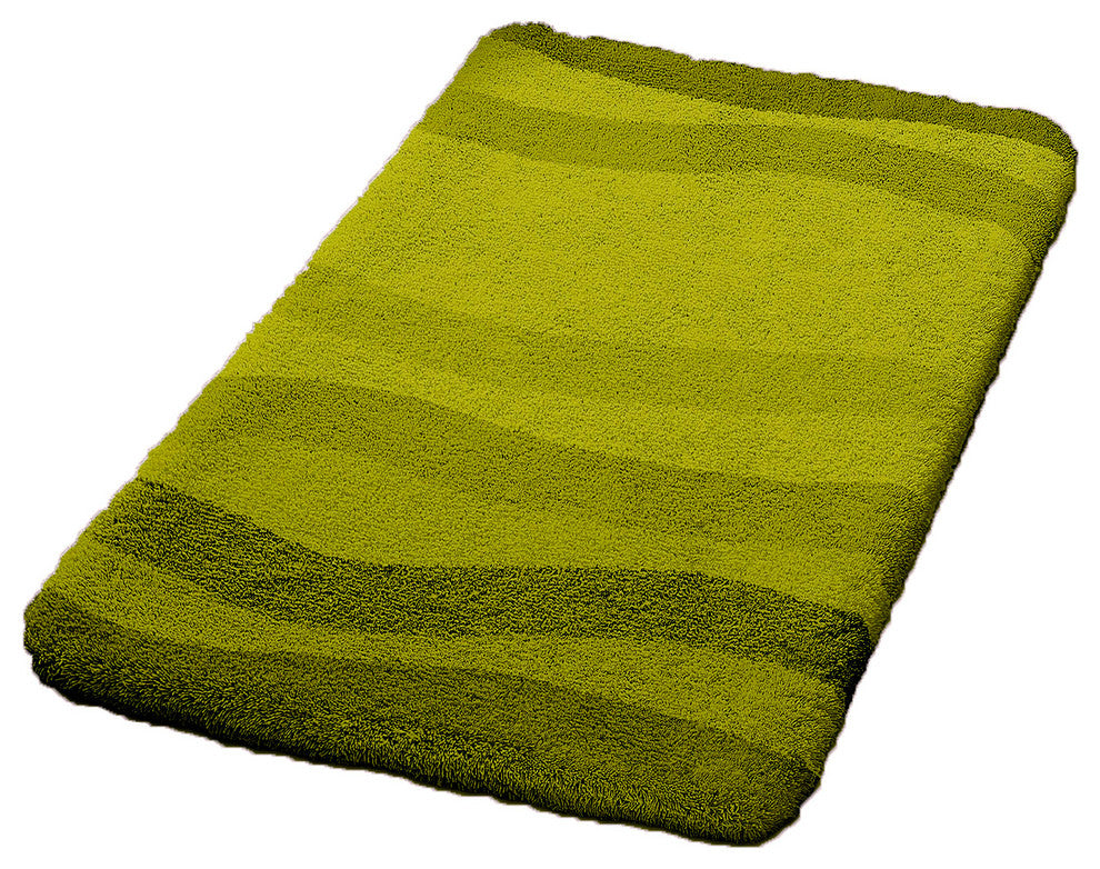 Clover Green Non Slip Washable Bathroom Rug, Miami, Medium