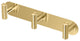 Latitude II All Modern Decor Hook, Brushed Brass, Triple