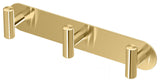 Latitude II All Modern Decor Hook, Brushed Brass, Triple